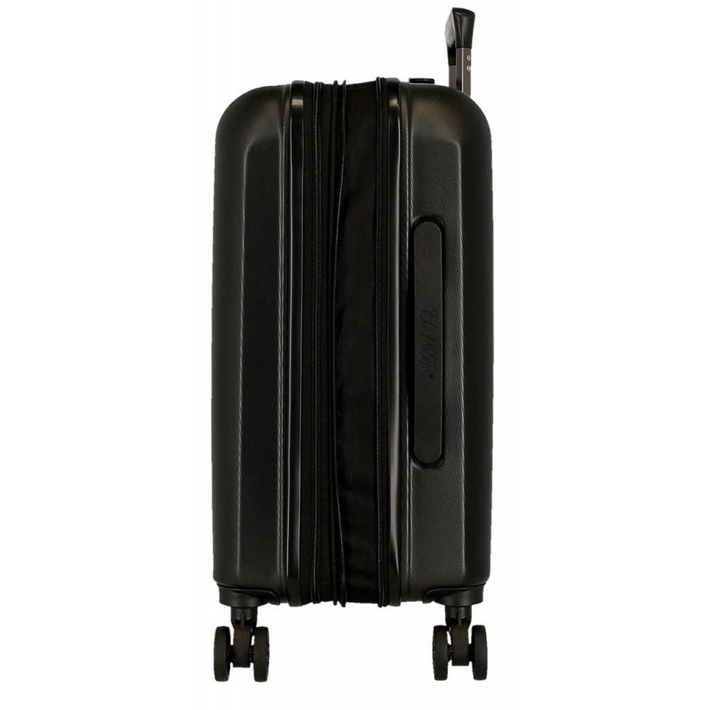 EL POTRO Vera Black, ABS Cestovní kufr 55x40x20cm, 37L, 5338621 (small exp.)