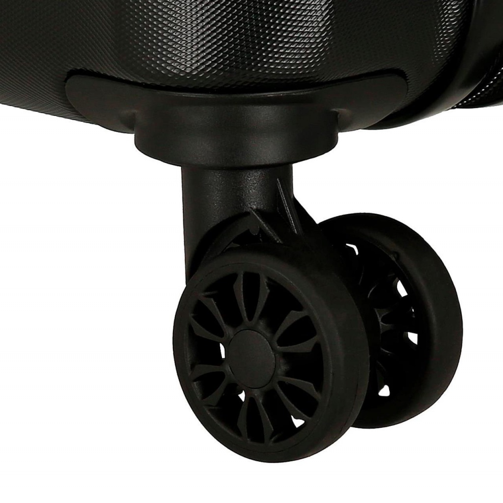 EL POTRO Vera Black, ABS Cestovný kufor 55x40x20cm, 37L, 5338621 (small exp.)