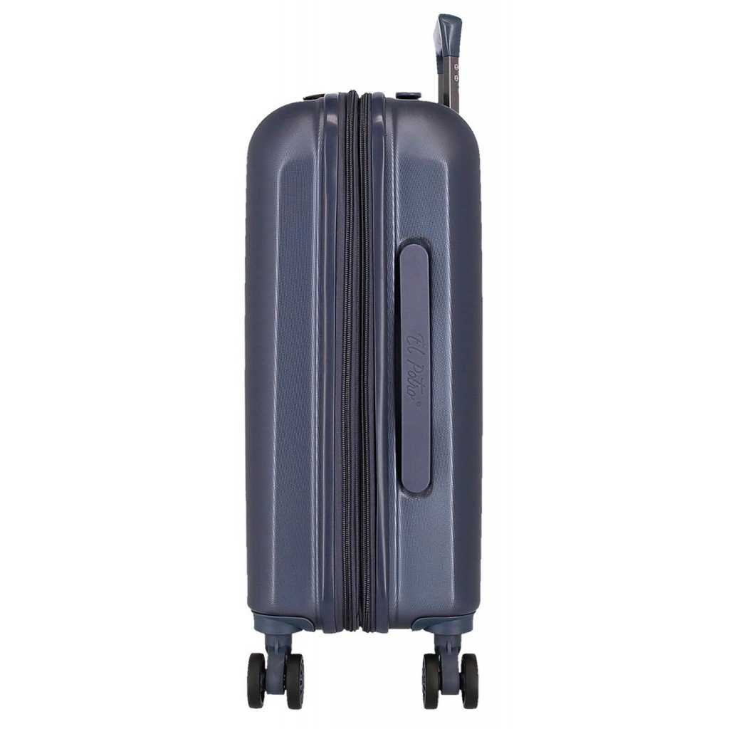EL POTRO Vera Navy Blue, ABS Cestovný kufor 55x40x20cm, 37L, 5338622 (small exp.)