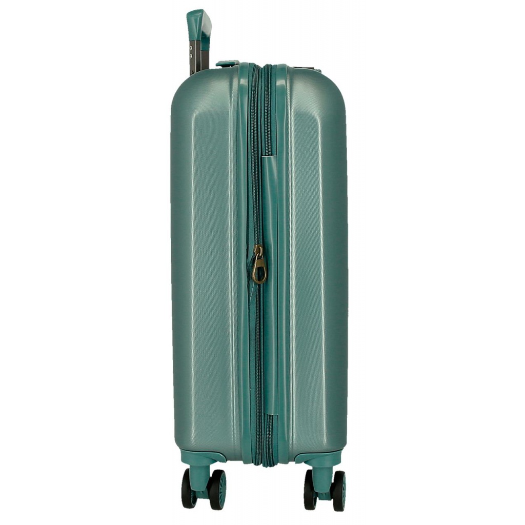 EL POTRO Vera Green, ABS Cestovní kufr 55x40x20cm, 37L, 5338623 (small exp.)