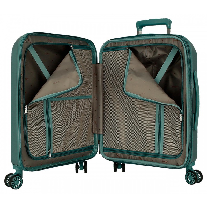 EL POTRO Vera Green, ABS Cestovný kufor 55x40x20cm, 37L, 5338623 (small exp.) EL POTRO Vera Green, ABS Cestovný kufor 55x40x20cm, 37L, 5338623 (small exp.)