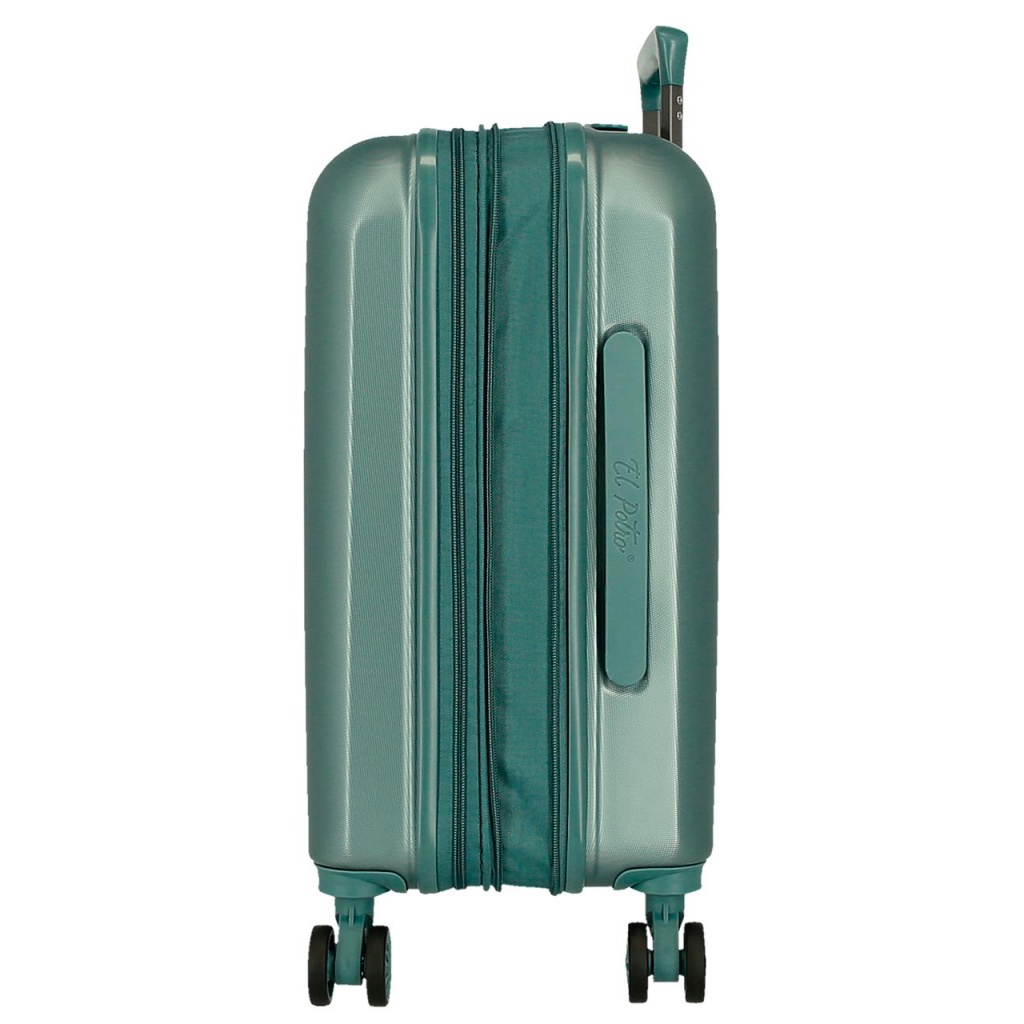 EL POTRO Vera Green, ABS Cestovní kufr 55x40x20cm, 37L, 5338623 (small exp.)