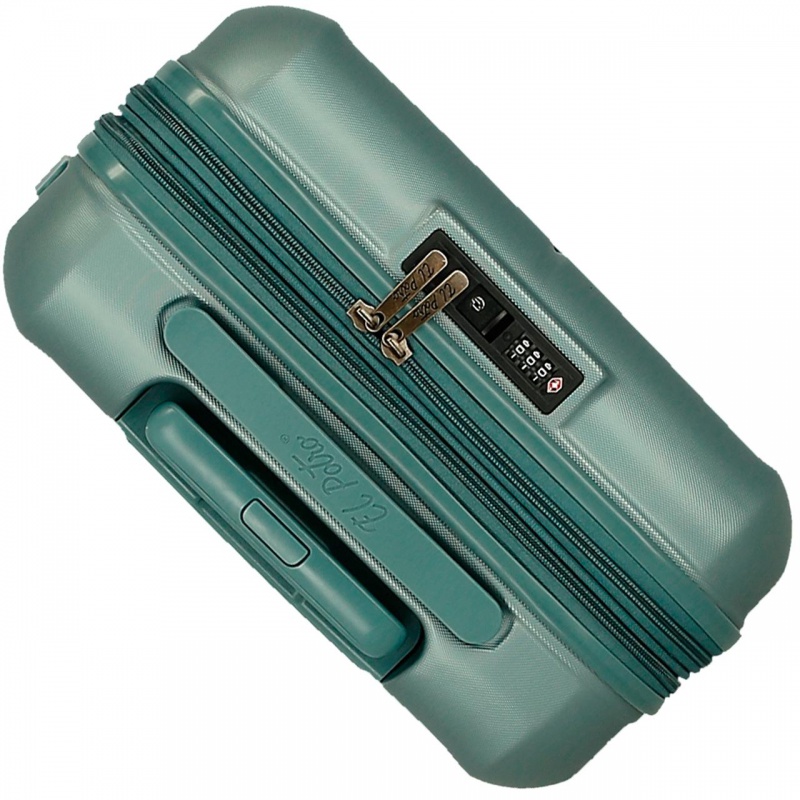 EL POTRO Vera Green, ABS Cestovný kufor 55x40x20cm, 37L, 5338623 (small exp.) EL POTRO Vera Green, ABS Cestovný kufor 55x40x20cm, 37L, 5338623 (small exp.)