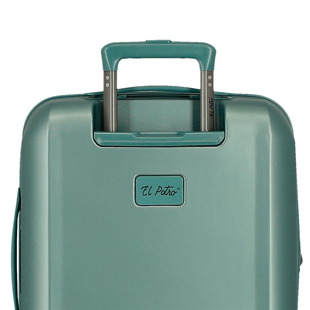 EL POTRO Vera Green, ABS Cestovný kufor 55x40x20cm, 37L, 5338623 (small exp.)