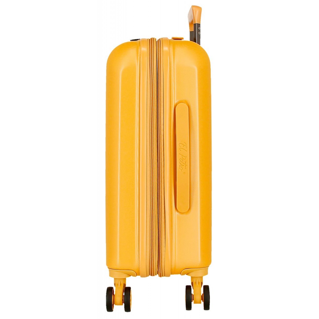 EL POTRO Vera Ochre, ABS Cestovný kufor 55x40x20cm, 37L, 5338624 (small exp.)