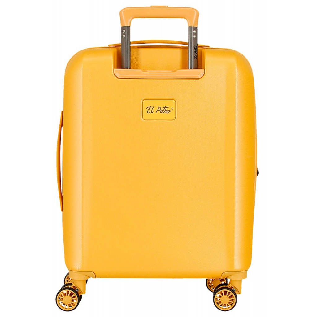 EL POTRO Vera Ochre, ABS Cestovný kufor 55x40x20cm, 37L, 5338624 (small exp.)
