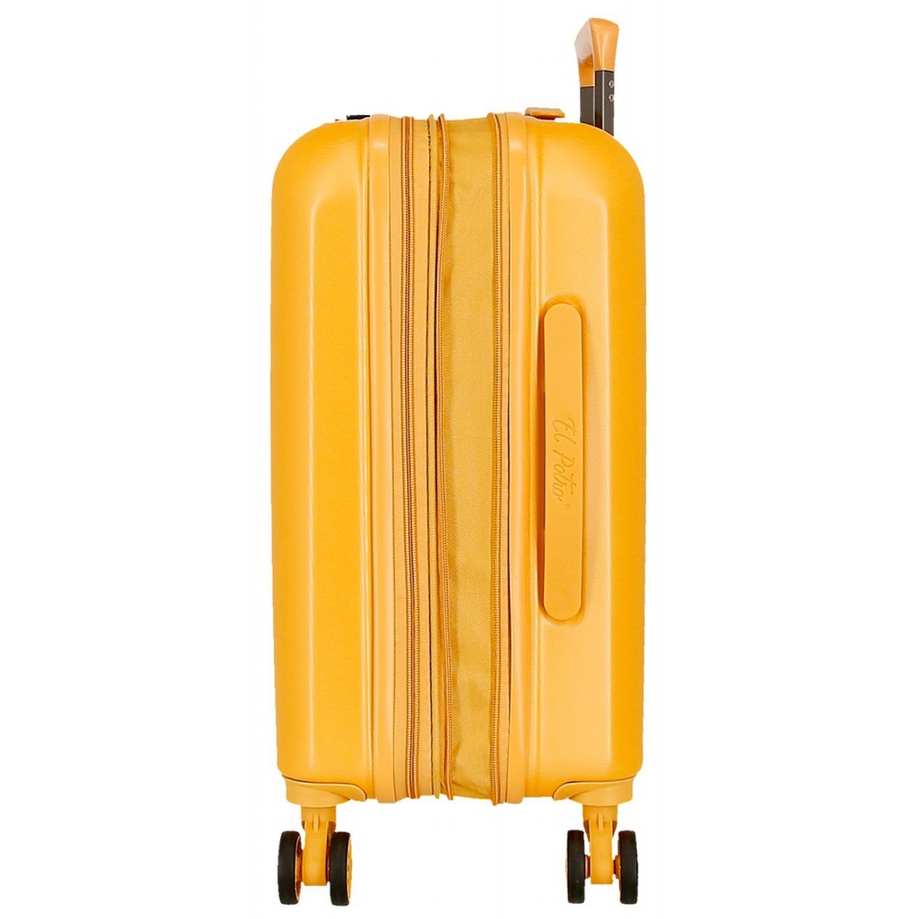 EL POTRO Vera Ochre, ABS Cestovný kufor 55x40x20cm, 37L, 5338624 (small exp.)