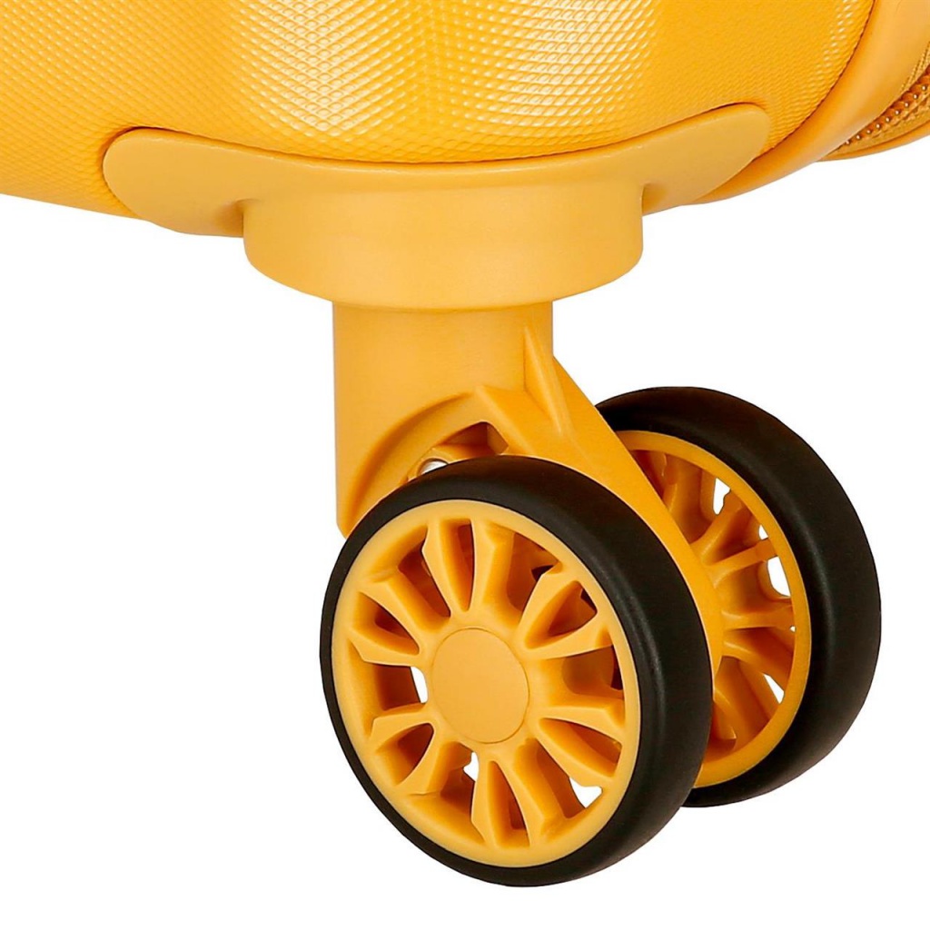 EL POTRO Vera Ochre, ABS Cestovný kufor 55x40x20cm, 37L, 5338624 (small exp.)