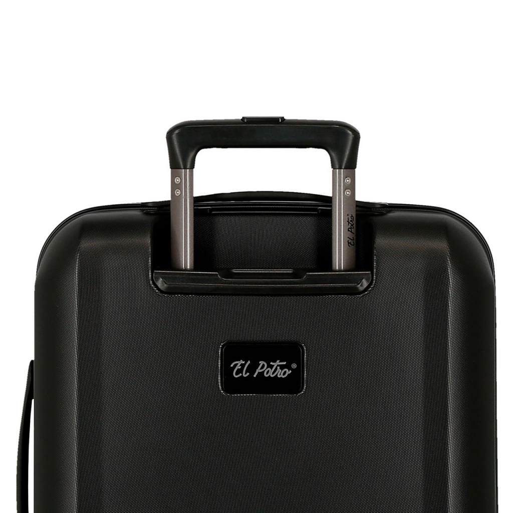 EL POTRO Vera Black, ABS Cestovní kufr 55x40x20cm, 37L, 5338721 (small)
