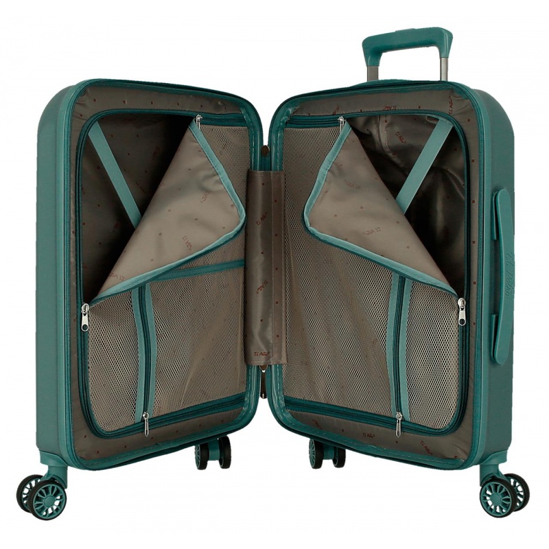 EL POTRO Vera Green, ABS Cestovný kufor 55x40x20cm, 37L, 5338723 (small) EL POTRO Vera Green, ABS Cestovný kufor 55x40x20cm, 37L, 5338723 (small)