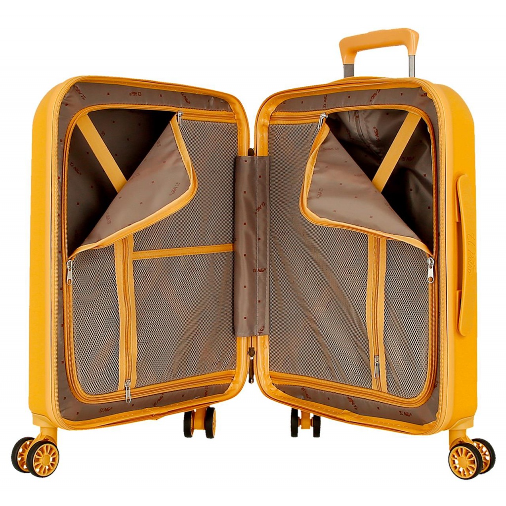 EL POTRO Vera Ochre, ABS Cestovný kufor 55x40x20cm, 37L, 5338724 (small)