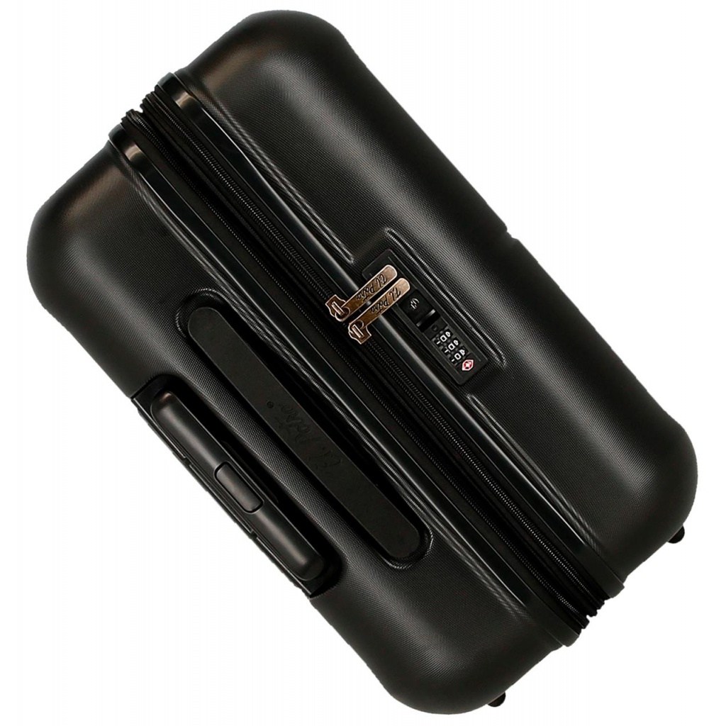 EL POTRO Vera Black – cestovný kufor ABS, 81 l, rozšíriteľný