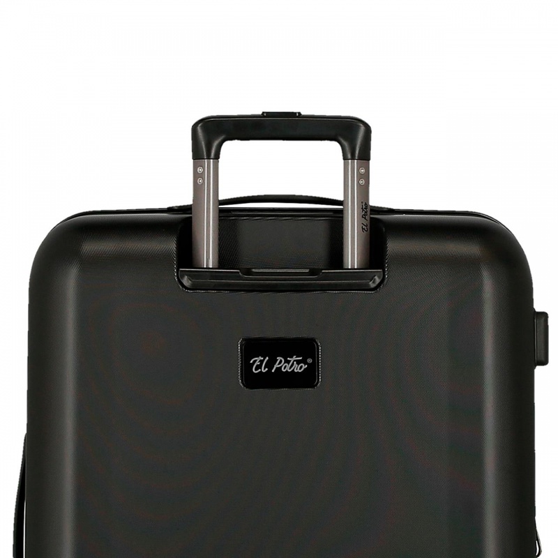 EL POTRO Vera Black, ABS Cestovný kufor 72x49x29cm, 81L, 5338821 (medium exp.) EL POTRO Vera Black, ABS Cestovný kufor 72x49x29cm, 81L, 5338821 (medium exp.)