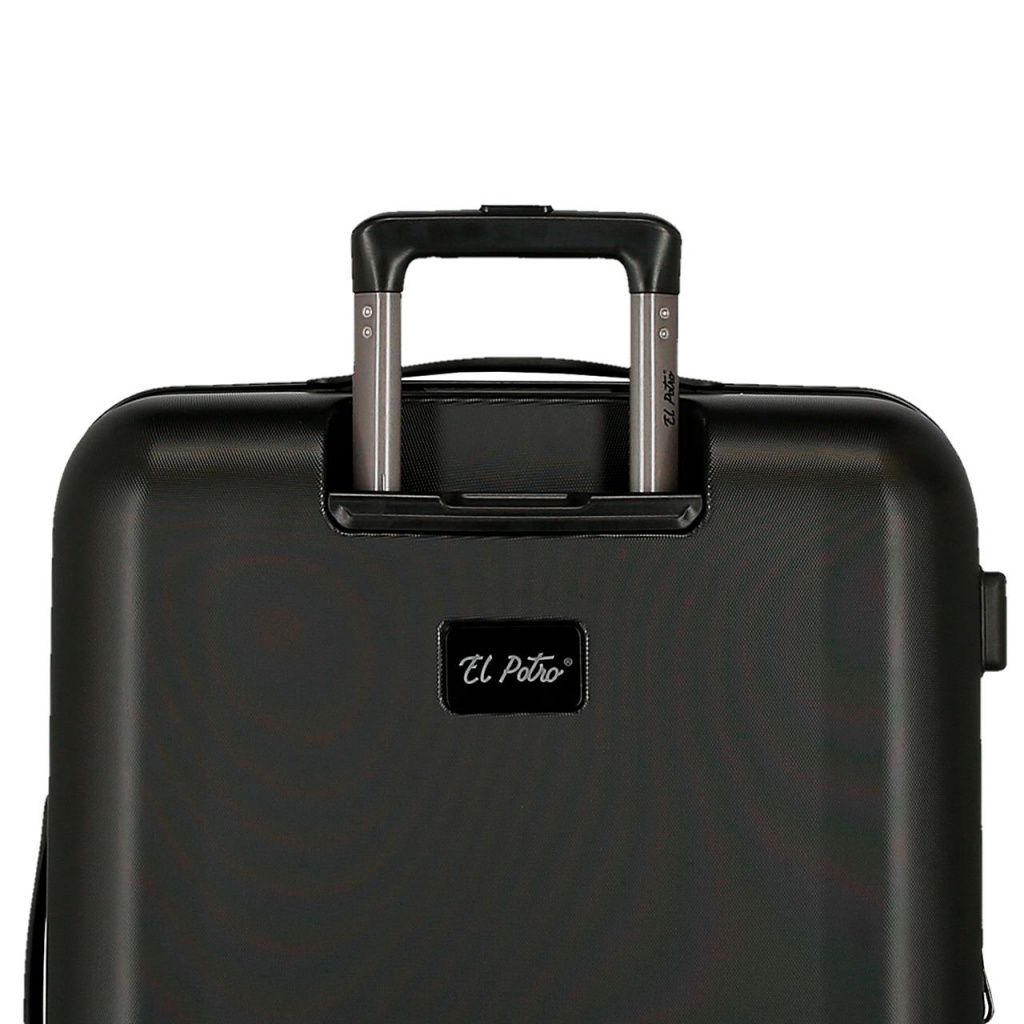 EL POTRO Vera Black, ABS Cestovní kufr 72x49x29cm, 81L, 5338821 (medium exp.)