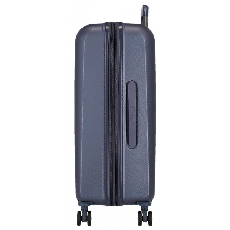 EL POTRO Vera Navy Blue, ABS Cestovný kufor 72x49x29cm, 81L, 5338822 (medium exp.)