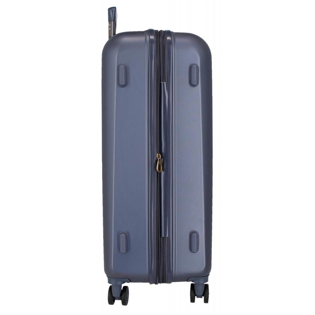 EL POTRO Vera Navy Blue – cestovný kufor ABS, 81 l, rozšíriteľný