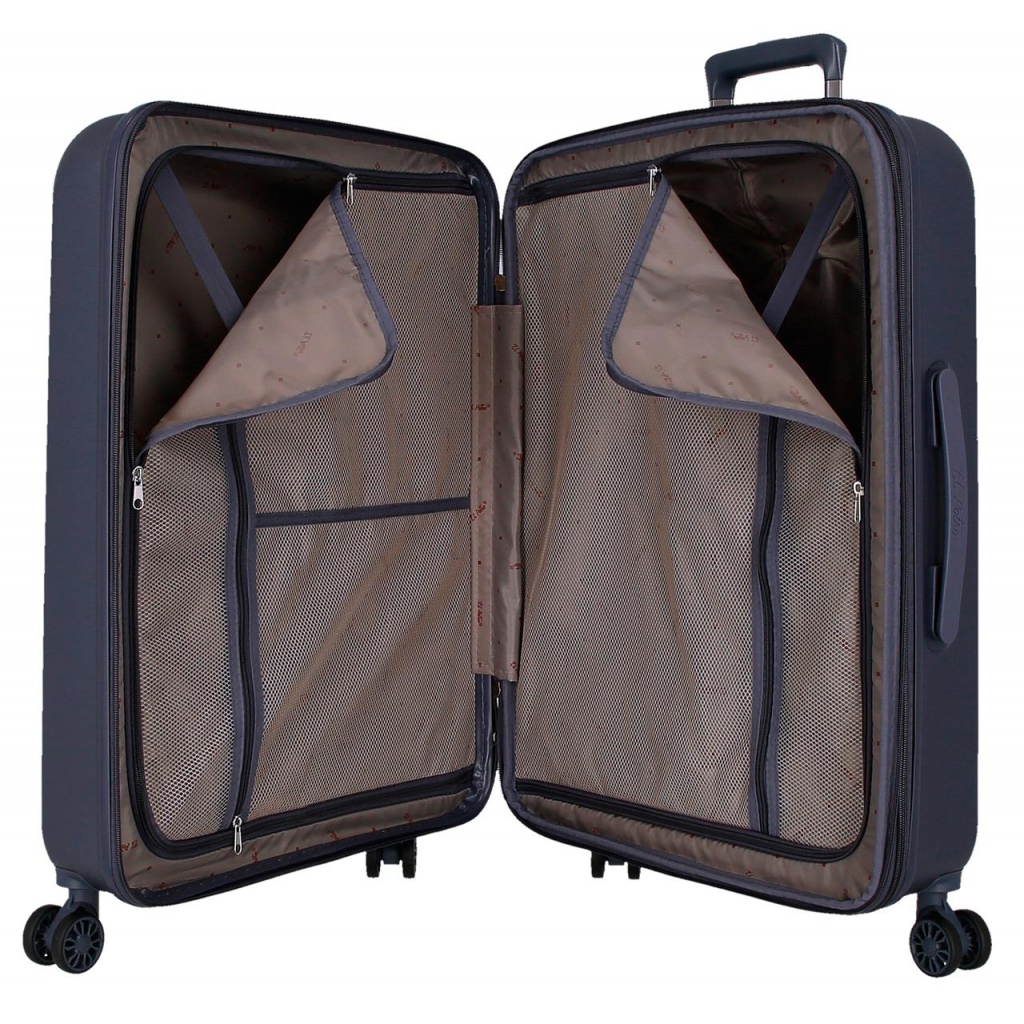 EL POTRO Vera Navy Blue, ABS Cestovní kufr 72x49x29cm, 81L, 5338822 (medium exp.)