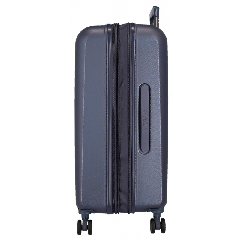 EL POTRO Vera Navy Blue, ABS Cestovný kufor 72x49x29cm, 81L, 5338822 (medium exp.)