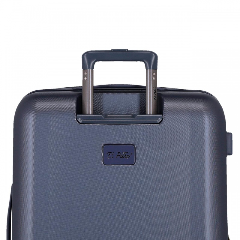 EL POTRO Vera Navy Blue, ABS Cestovný kufor 72x49x29cm, 81L, 5338822 (medium exp.)