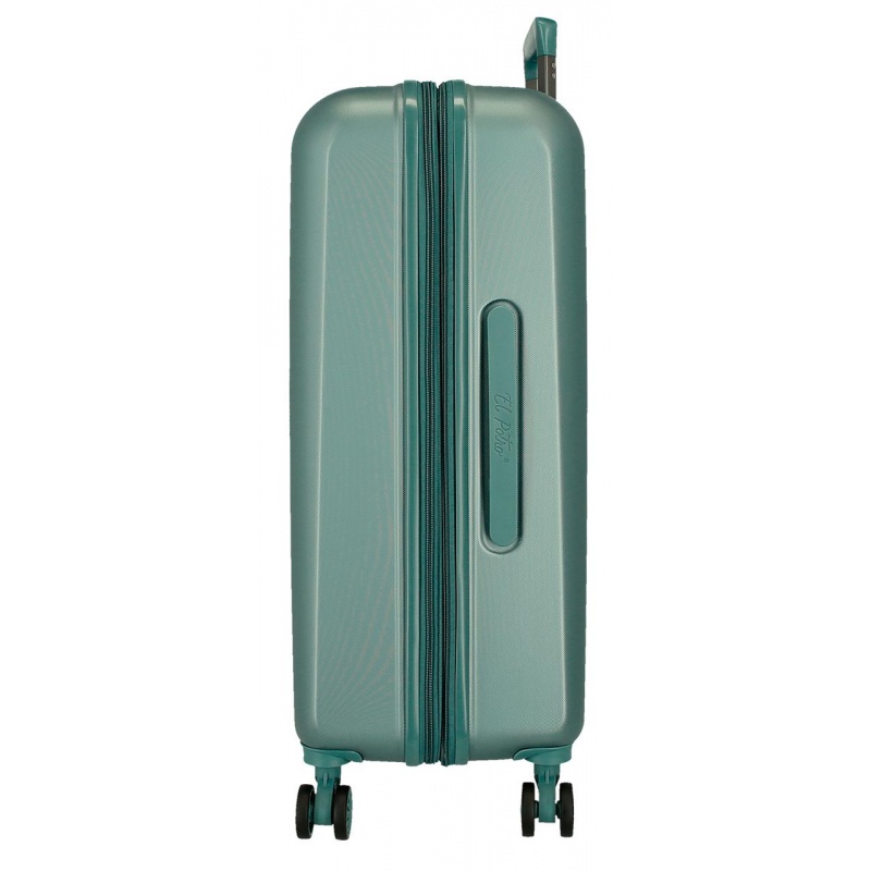 EL POTRO Vera Green, ABS Cestovný kufor 72x49x29cm, 81L, 5338823 (medium exp.) EL POTRO Vera Green, ABS Cestovný kufor 72x49x29cm, 81L, 5338823 (medium exp.)