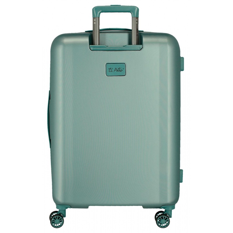 EL POTRO Vera Green, ABS Cestovný kufor 72x49x29cm, 81L, 5338823 (medium exp.) EL POTRO Vera Green, ABS Cestovný kufor 72x49x29cm, 81L, 5338823 (medium exp.)