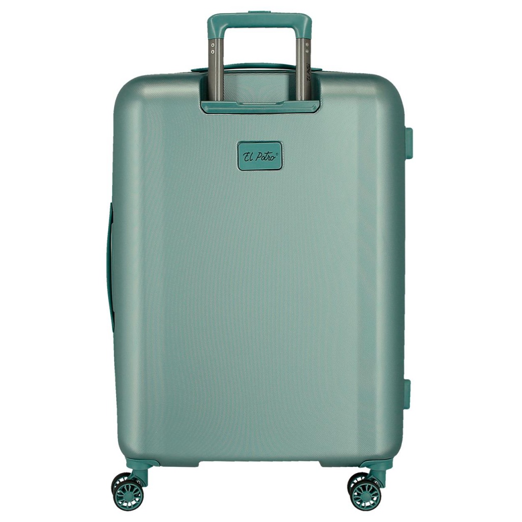 EL POTRO Vera Green – cestovný kufor ABS, 81 l, rozšíriteľný