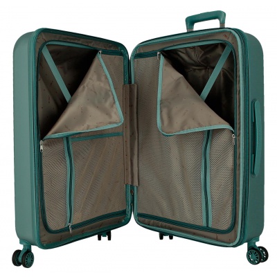 EL POTRO Vera Green, ABS Cestovný kufor 72x49x29cm, 81L, 5338823 (medium exp.) EL POTRO Vera Green, ABS Cestovný kufor 72x49x29cm, 81L, 5338823 (medium exp.)