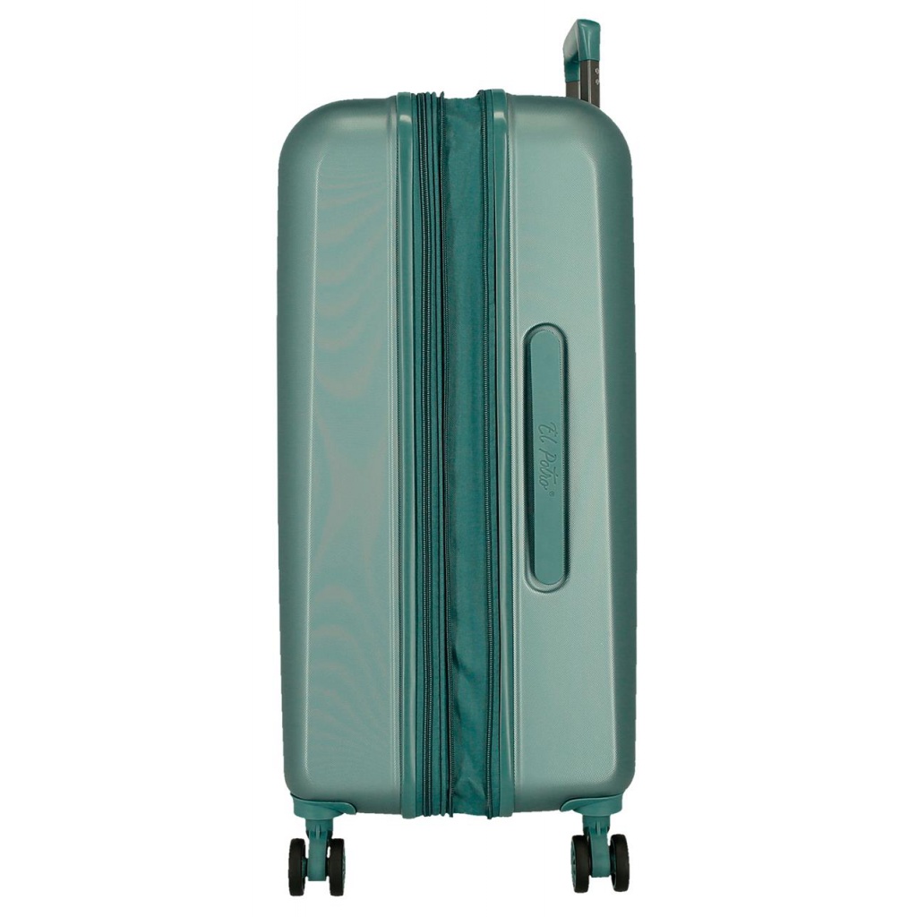 EL POTRO Vera Green, ABS Cestovní kufr 72x49x29cm, 81L, 5338823 (medium exp.)
