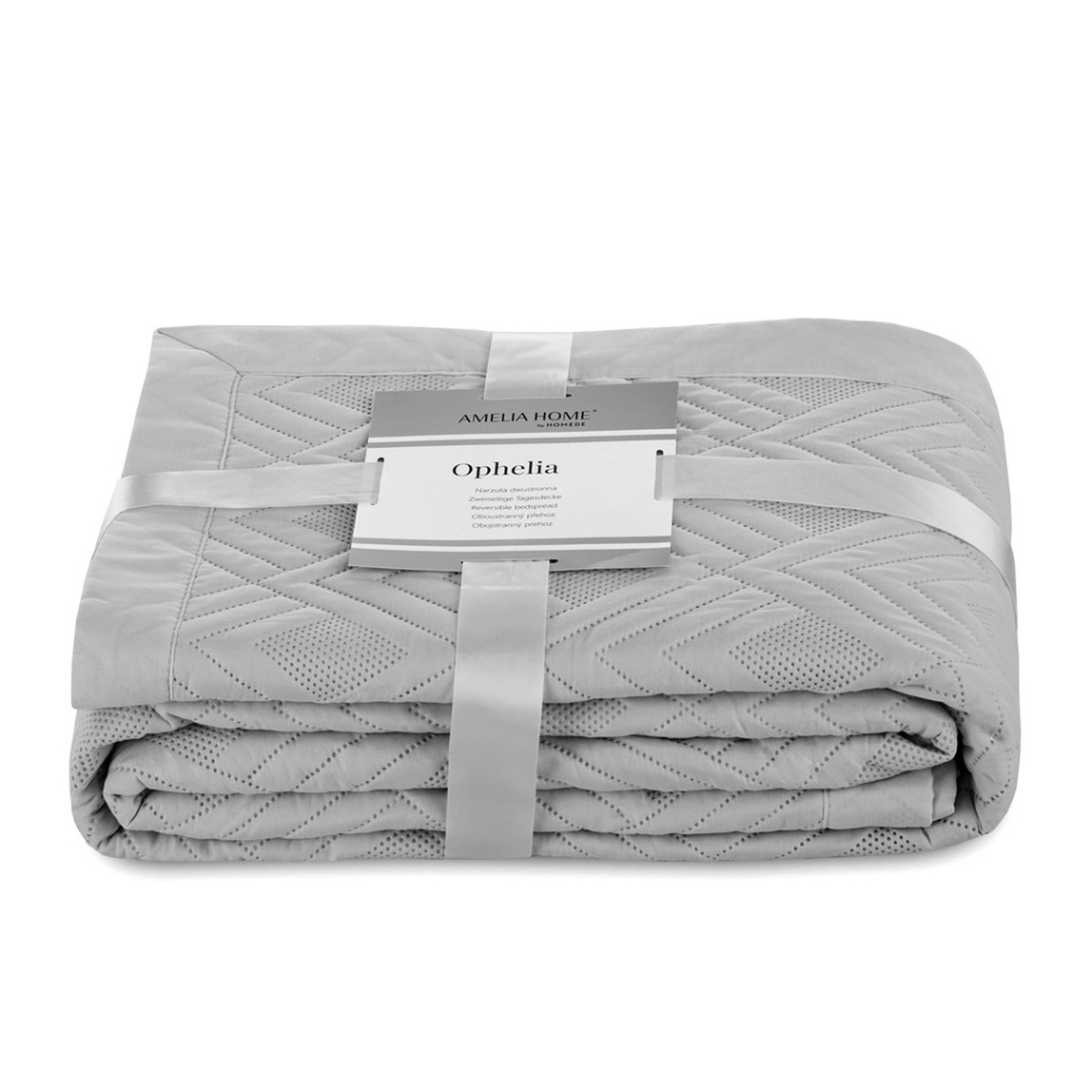 Obojstranný pléd na posteľ AmeliaHome Ophelia 240×260 cm ružový