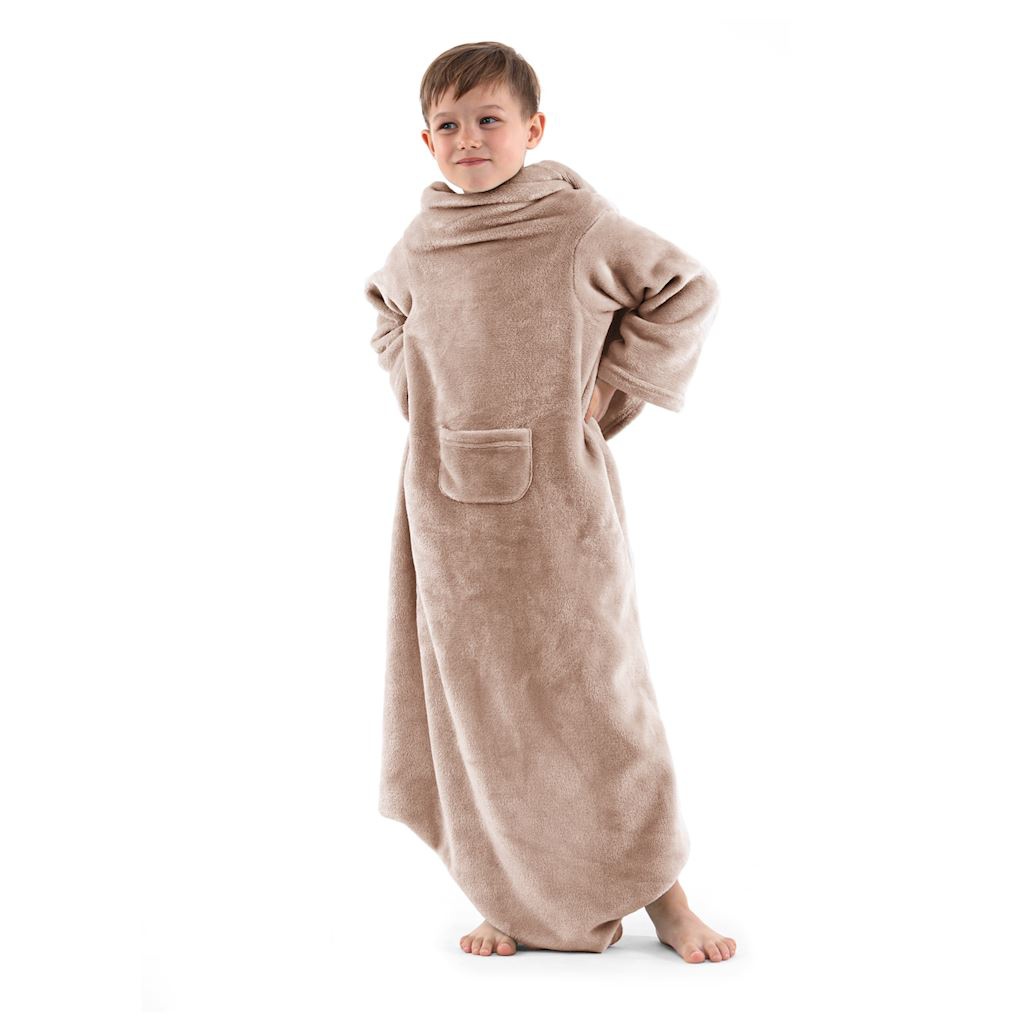 DecoKing, Dětská TV deka Lazy Kids 90x105 - béžová