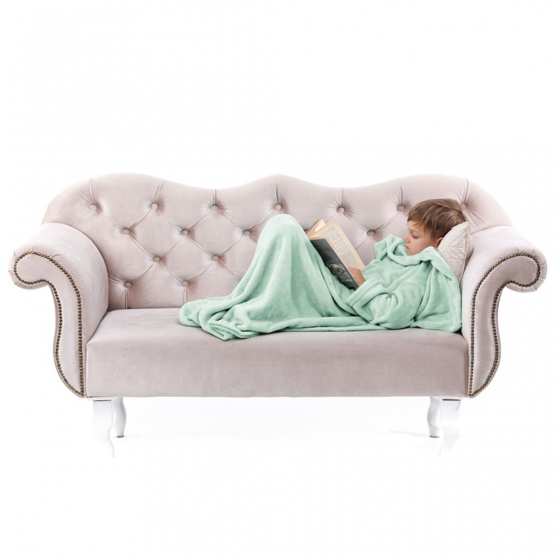 DecoKing, Detská TV deka Lazy Kids 90x105cm - svetlozelená DecoKing, Detská TV deka Lazy Kids 90x105cm - svetlozelená