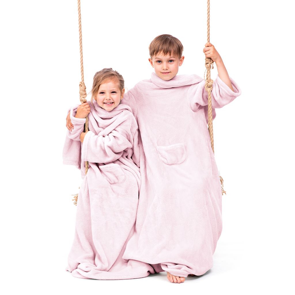 DecoKing, Dětská TV deka Lazy Kids 90x105 - růžová