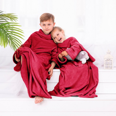 DecoKing, Dětská TV deka Lazy Kids 90x105 - červená