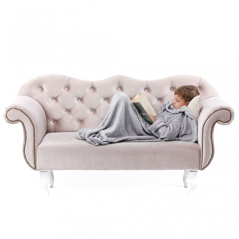 DecoKing, Detská TV deka Lazy Kids 90x105cm - šedá DecoKing, Detská TV deka Lazy Kids 90x105cm - šedá