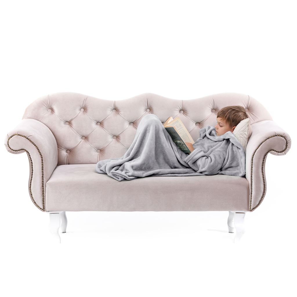 DecoKing, Dětská TV deka Lazy Kids 90x105 - šedá