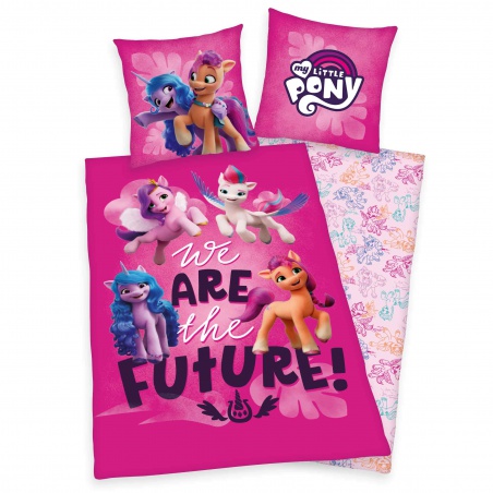 Oboustranné bavlněné povlečení Herding My Little Pony, 140/200+70/90