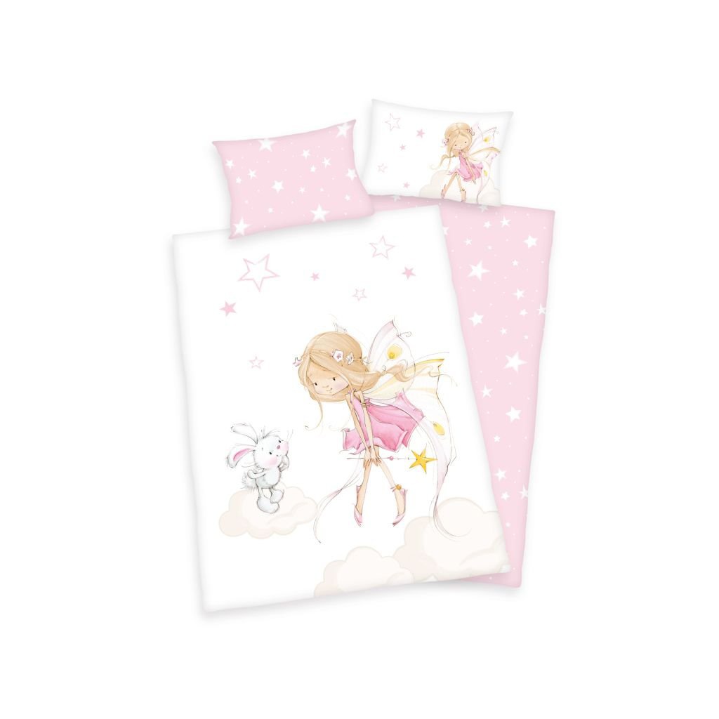 Detské obliečky do postieľky Herding Green MALÁ VÍLA, 100/135+40/60