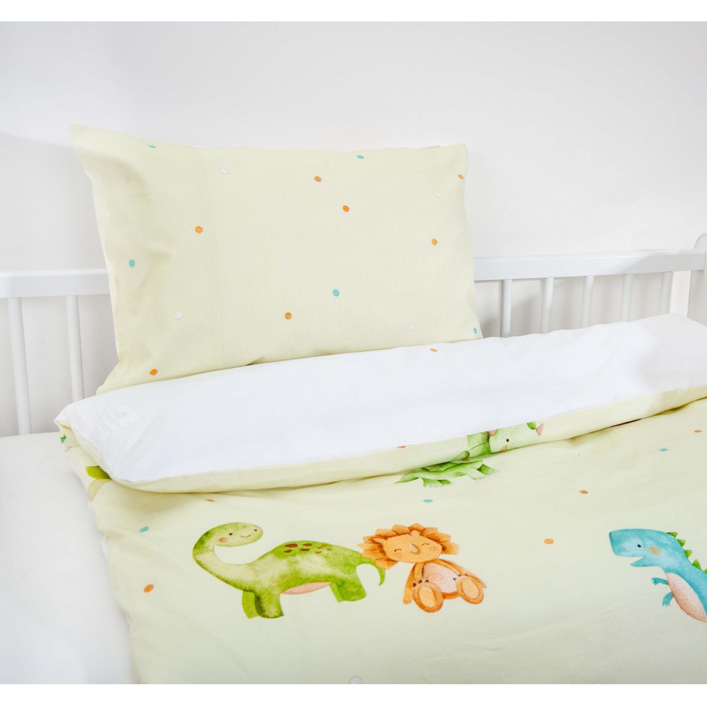 Herding Green, Detské obliečky do postieľky BABY DINOS, 100/135+40/60