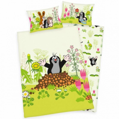 Detské flanelové obliečky KRTKO 100×135 – mäkké hrejivé obliečky do postieľky | Herding