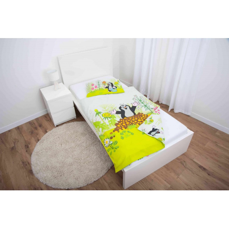 Detské flanelové obliečky KRTKO 100×135 – mäkké hrejivé obliečky do postieľky | Herding