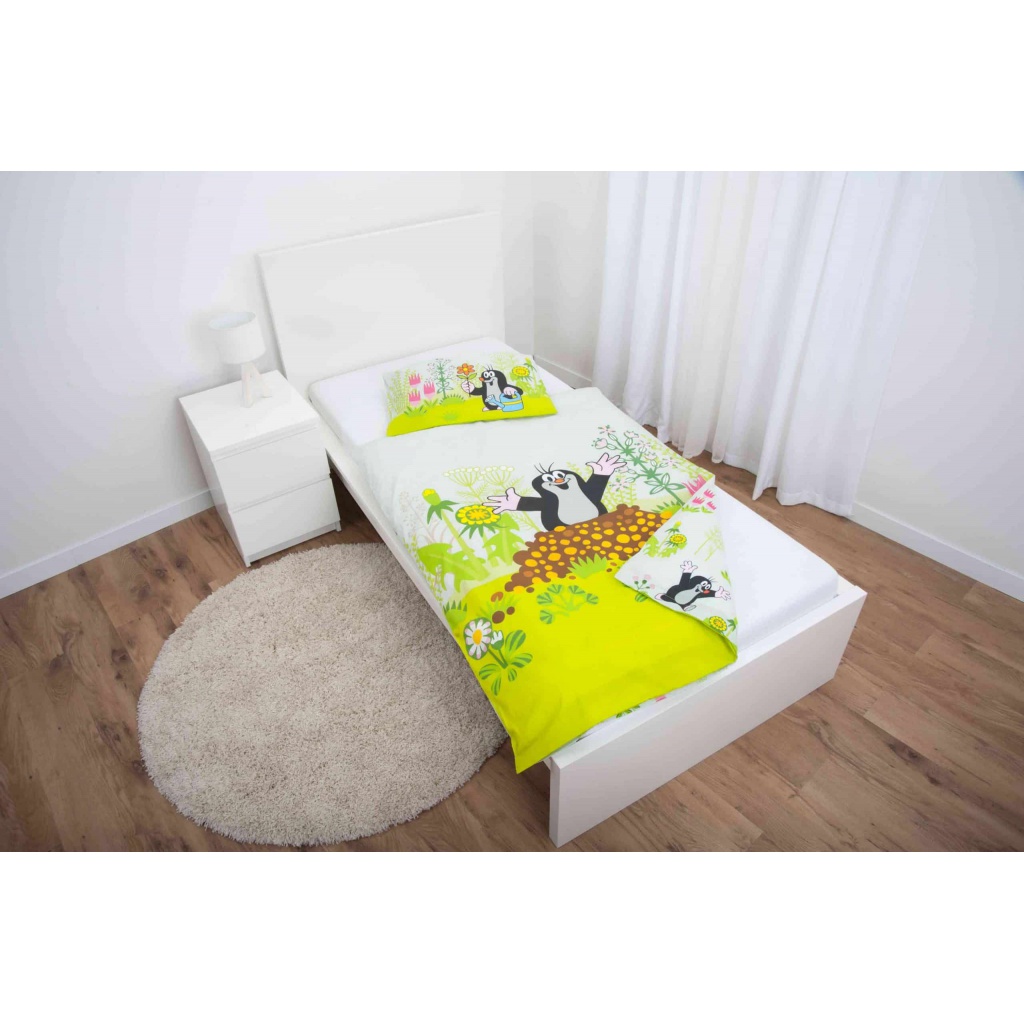 Detské flanelové obliečky KRTKO 100×135 – mäkké hrejivé obliečky do postieľky | Herding