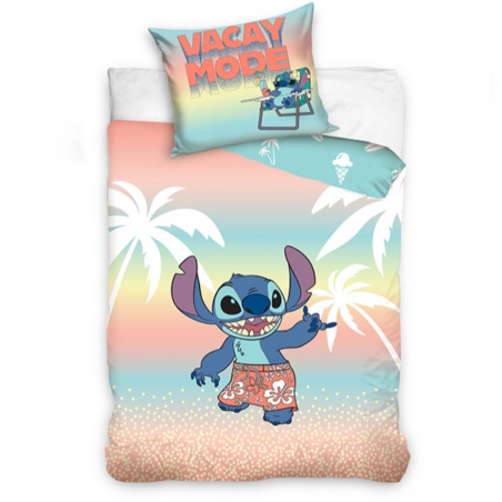 Oboustranné bavlněné povlečení Carbotex Lilo & Stitch, 140/200+70/90, STITCH245263