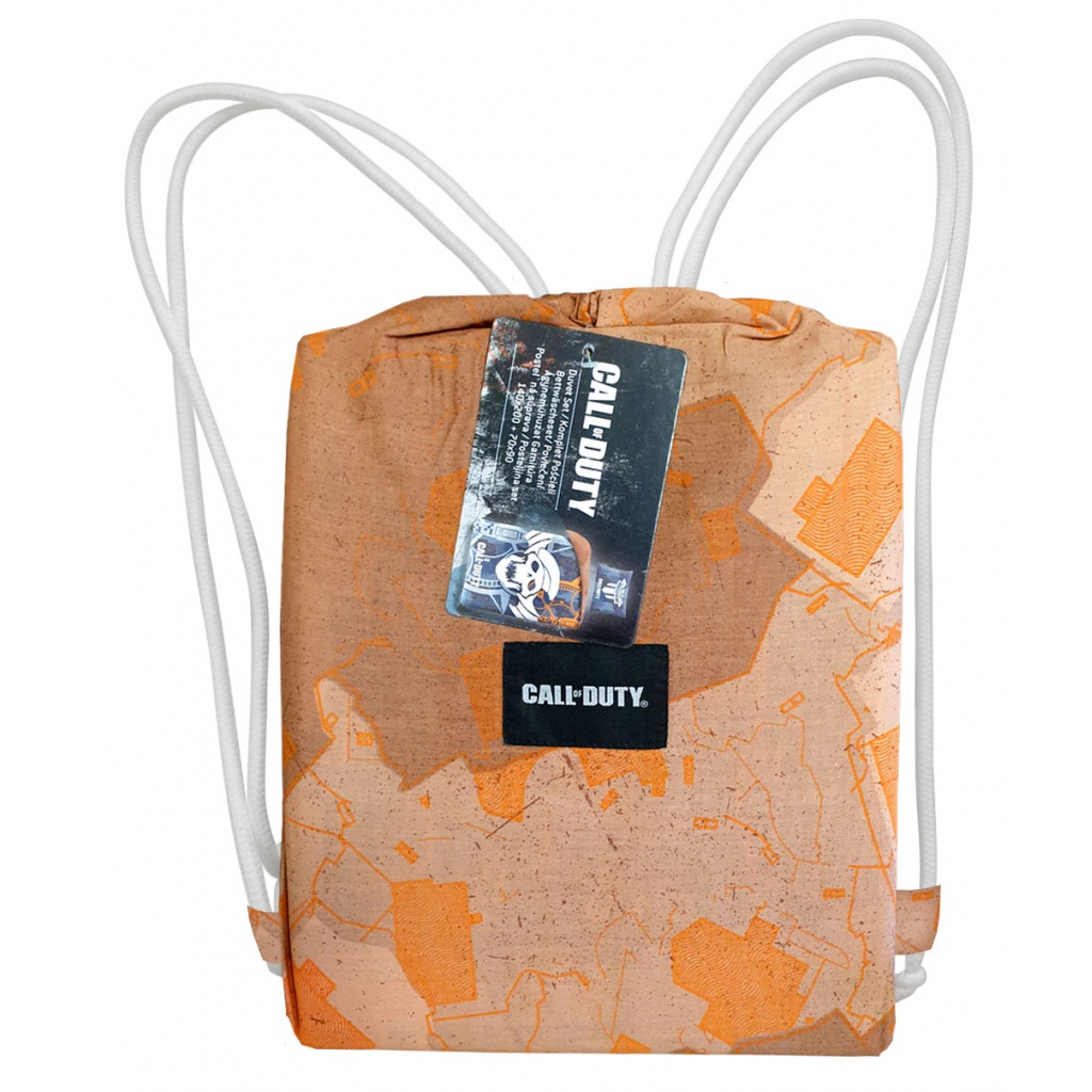 Bavlněné povlečení v sáčku Halantex CALL OF DUTY,140/200+70/90, COD5530BL