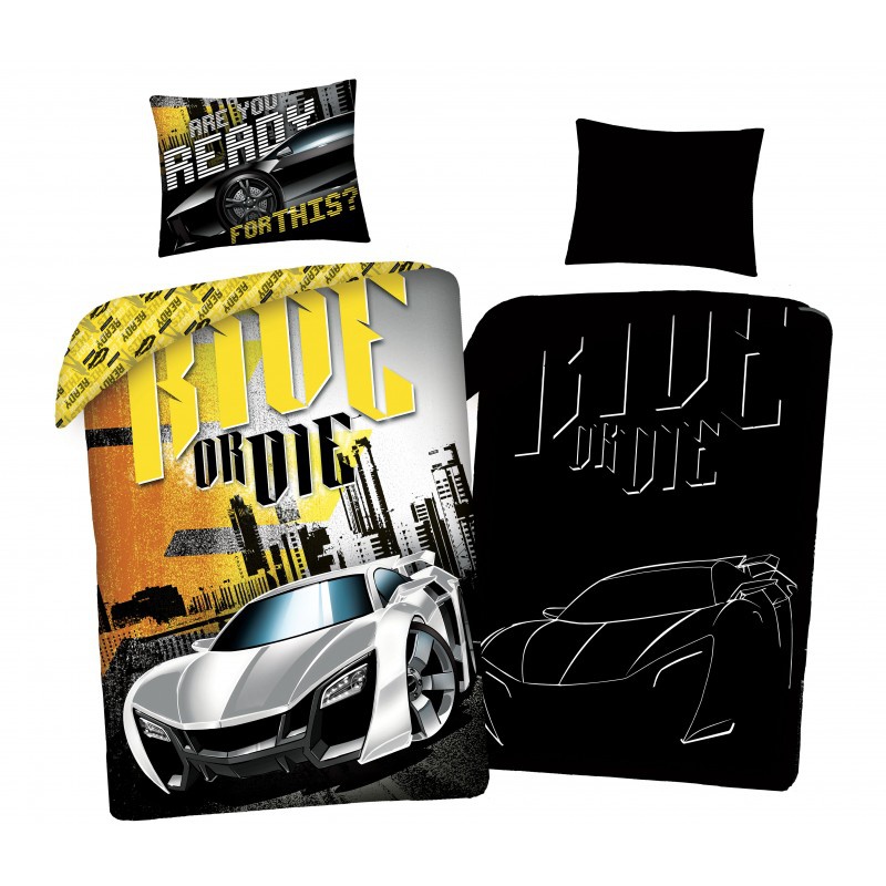 Svítící bavlněné povlečení Halantex FAST & FURIOUS, 140/200+70/90, FF-7676BL Svítící bavlněné povlečení Halantex FAST & FURIOUS, 140/200+70/90, FF-7676BL
