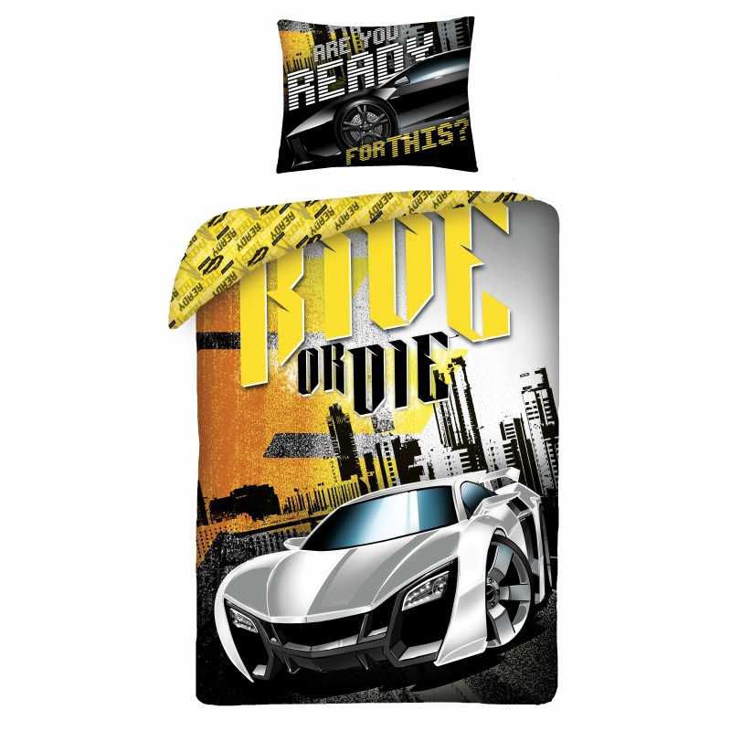 Svítící bavlněné povlečení Halantex FAST & FURIOUS, 140/200+70/90, FF-7676BL Svítící bavlněné povlečení Halantex FAST & FURIOUS, 140/200+70/90, FF-7676BL