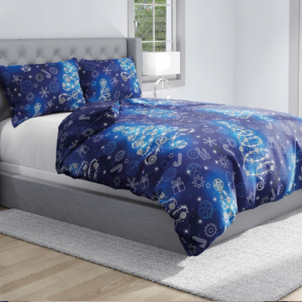 Oboustranné vánoční povlečení na dvoulůžko, 220/200+2x70/80, ROT235039