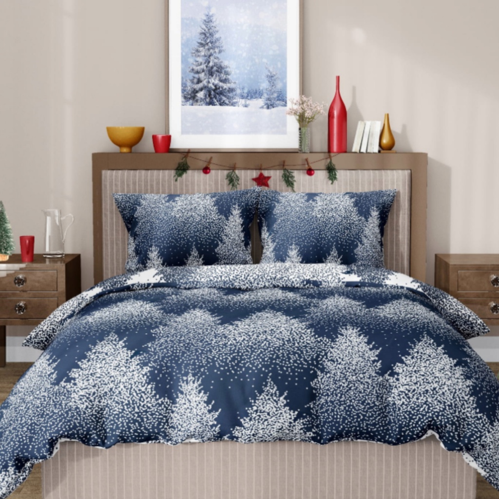 Oboustranné vánoční povlečení na dvoulůžko, 220/200+2x70/80, ROT231125