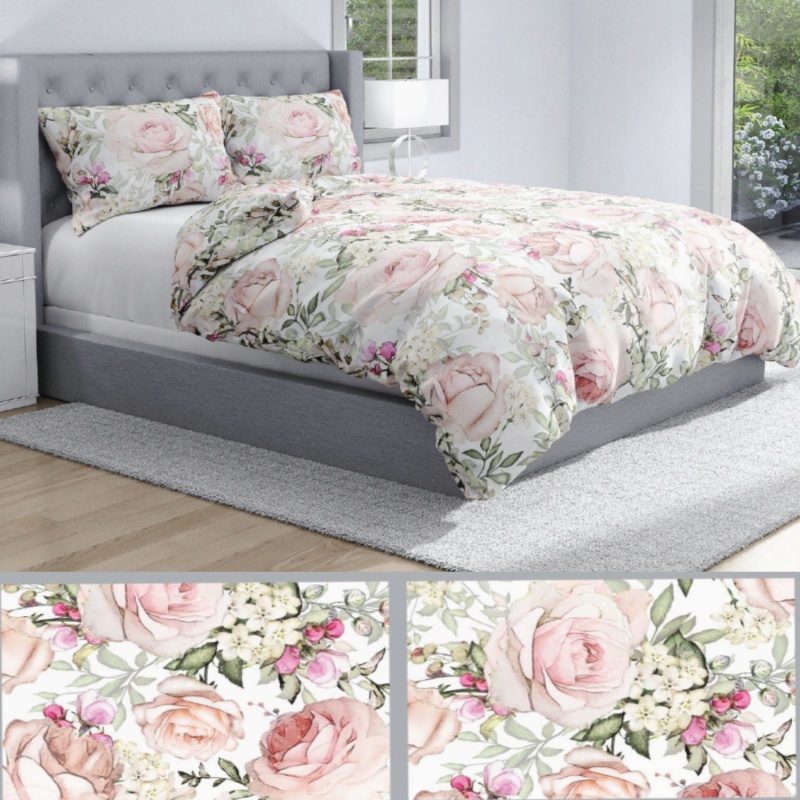 Obojstranné obliečky na dvojposteľ ROSE, 220/200+2x70/80, ROT211132-14 Obojstranné obliečky na dvojposteľ ROSE, 220/200+2x70/80, ROT211132-14