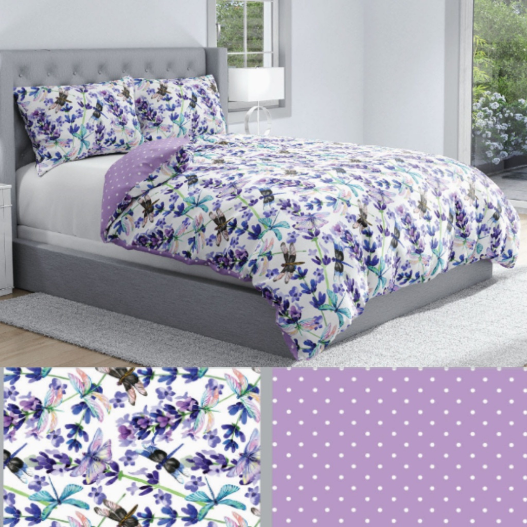 Obojstranné obliečky na dvojposteľ VIOLET, 220/200+2x70/80, ROT211192-14