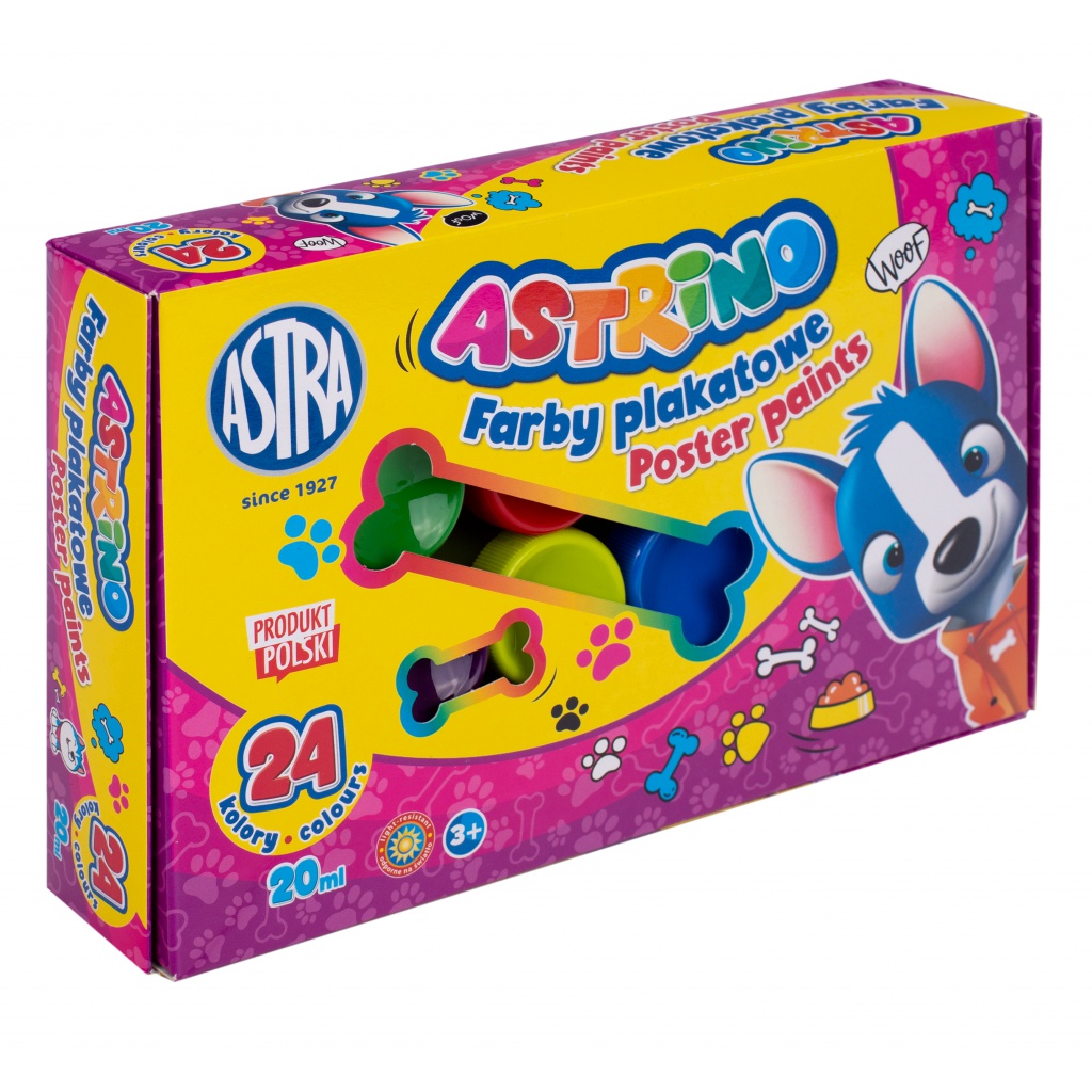 Školní temperové barvy v kelímku Astrino, 24x20ml, 301221005